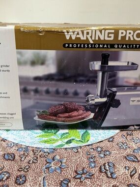 Waring Pro Stainless Meat Grinder - Silver
